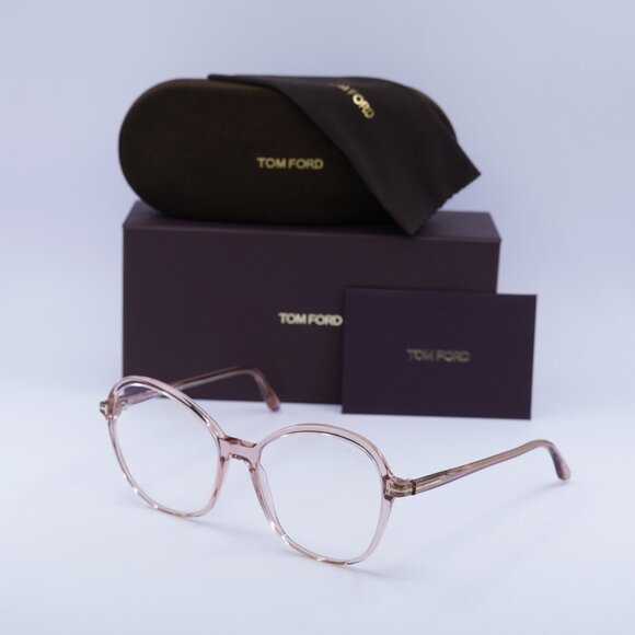 Tom Ford FT5577-B 072 Butterfly Eyeglasses 55mm - Pink/Blue Light Block - Picture 7 of 9